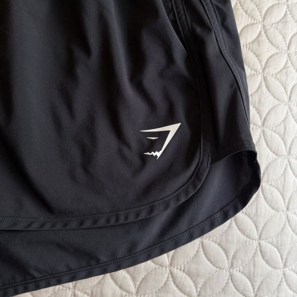 Gymshark Women’s Unlined Black Training Running Shorts Size Medium - Picture 4 of 9